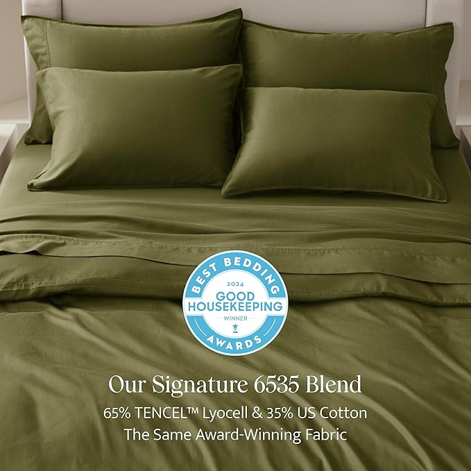 Double Stitch Cotton Tencel Duvet Cover - Image 2