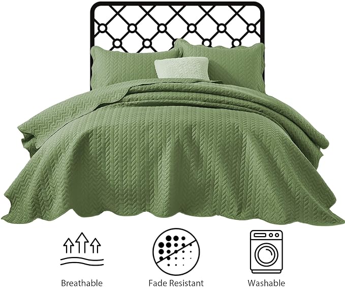 IR Imperial Rooms King Quilt Bedding Set Size + 2 Pillow Shams - Image 7