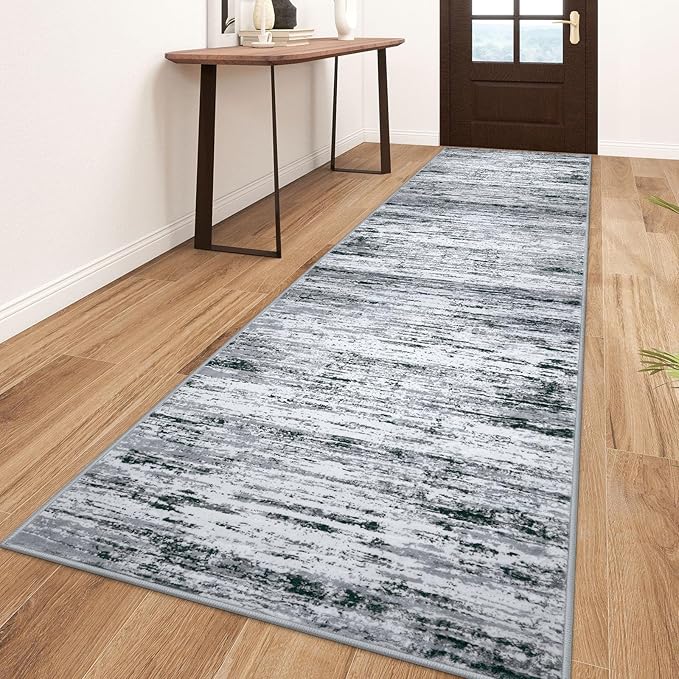 Modern Abstract Runner Rug 3x10 by lansny