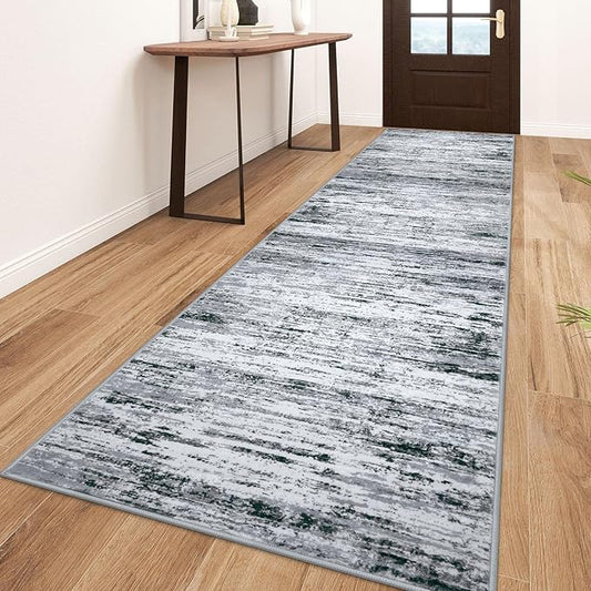 Modern Abstract Runner Rug 3x10 by lansny