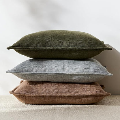 12x20 Linen Pillow Covers Brown Pack of 2 Farmhouse Boho Neutral Accents - Image 7