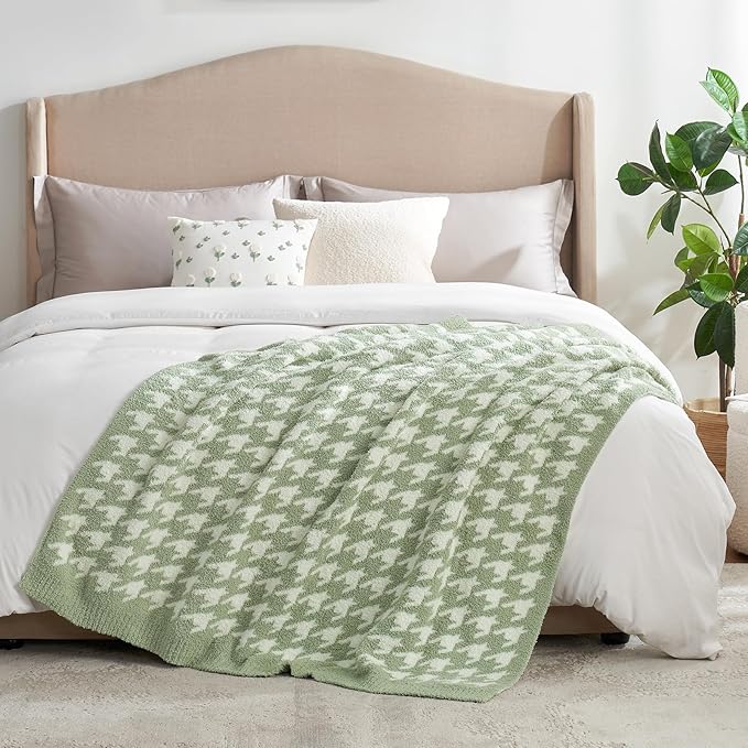Snuggle Sac Houndstooth Throw Blanket - Image 5