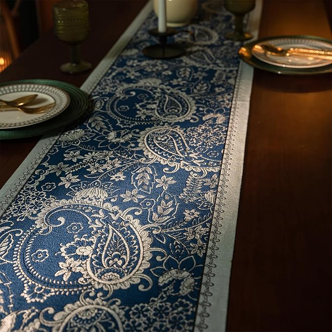13×72 Inch Table Runner, Retro-Luxury Tassels Series - Image 6