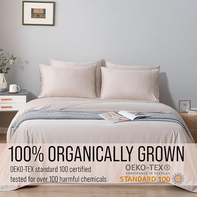 Bella Coterie 6 Piece Luxury Bamboo Viscose Queen Size Sheet Set | 100% - Image 4