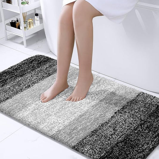 OLANLY Bathroom Runner Rugs 47x24, Extra Soft Absorbent Microfiber Bath Rugs by OLANLY