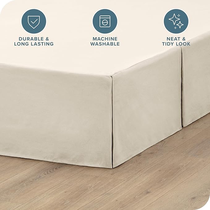 Bare Home Queen Bed Skirt - Image 2