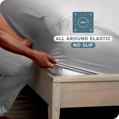 Bare Home 2-Pack Fitted Bottom Sheets Queen - Image 3