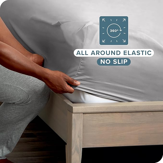 Bare Home 2-Pack Fitted Bottom Sheets Full - Image 3