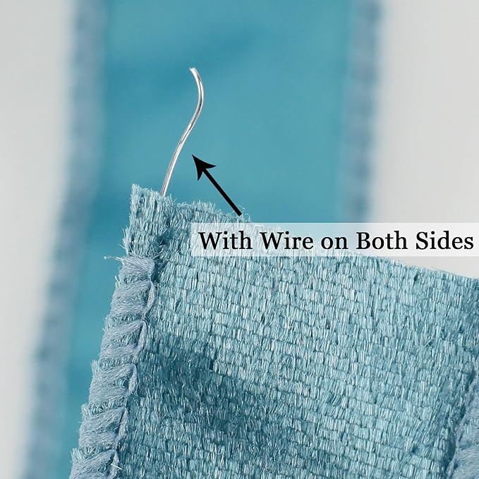 MEEDEE Dusty Blue & French Blue Velvet Ribbon - Image 3