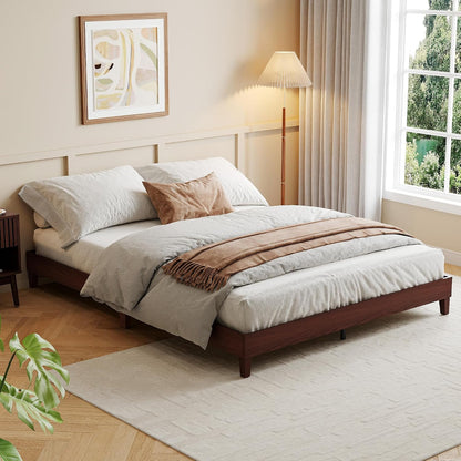 idealhouse queen size bed frame,9 inch natural sturdy, close-up detail