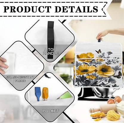 Mixer Dust Cover for 8.5-9.5 Qt Stand Mixer, Cloth Cover - Image 3