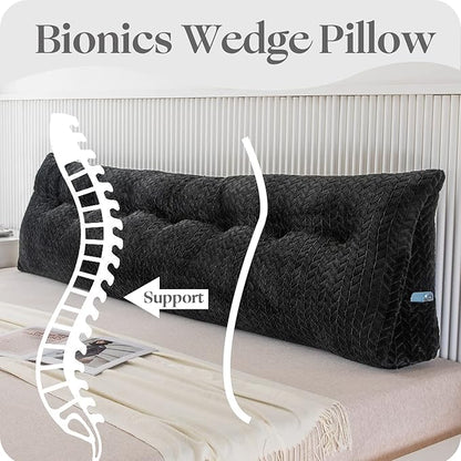 Large Bolster Triangular Headboard Wedge Backrest Positioning Support Bed Rest - Image 6