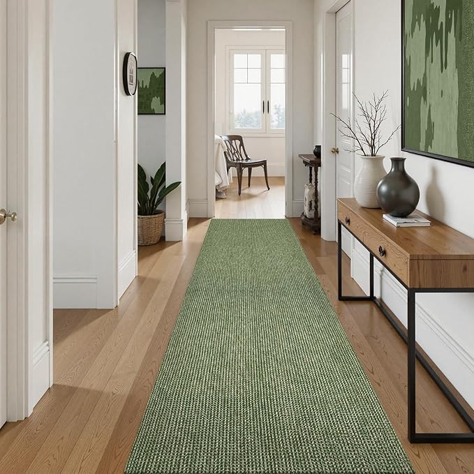 Uphome Kitchen Runner Rug, Low Pile Woven Cotton Modern Carpet Runners - Image 6