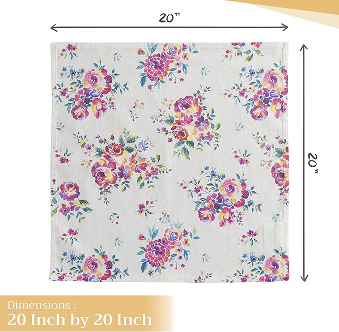 Maison d' Hermine Cloth Napkins Set of 4 100% Cotton Everyday Reusable Square - Image 4