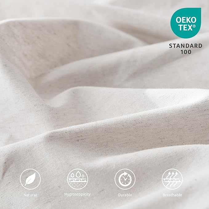 BISELINA French Linen Pleated Bed Skirt - Image 2
