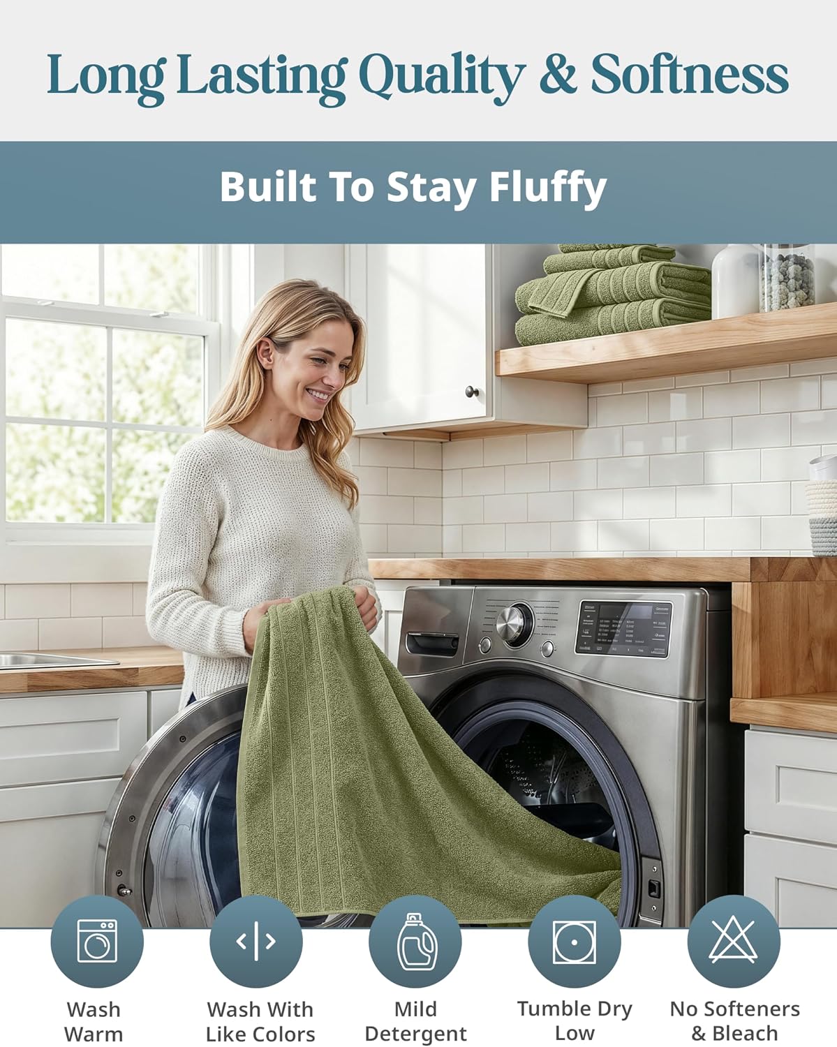 casa platino cotton bath towels 100% cotton 4, front angle view