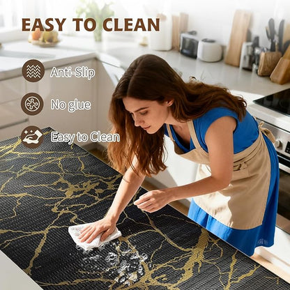 2-Layer Drawer and Shelf Liner for Kitchen Cabinet: 17.3in X 20Ft Non Slip - Image 4
