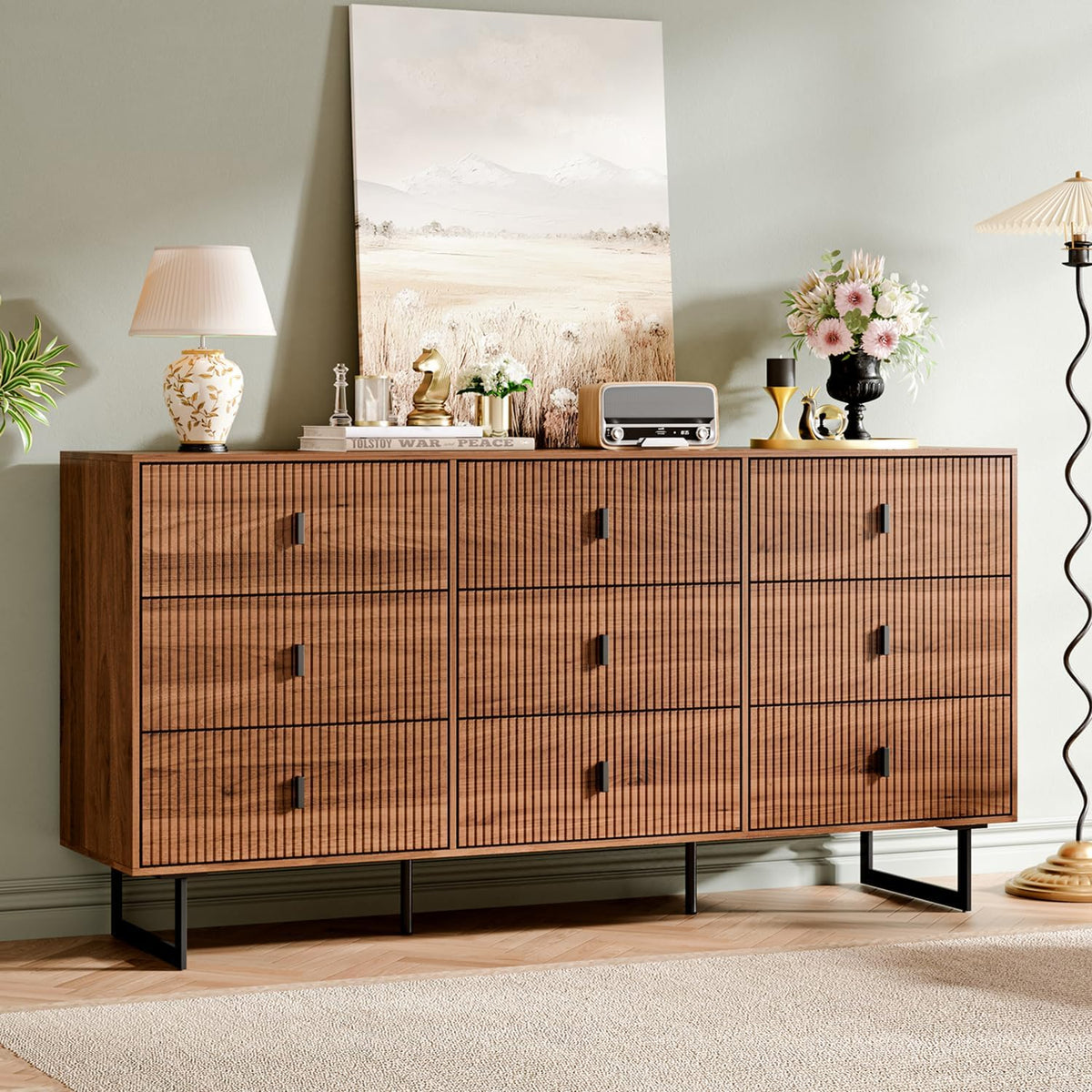 chrangmay modern chest of drawers with 9 drawers,deep, main product view