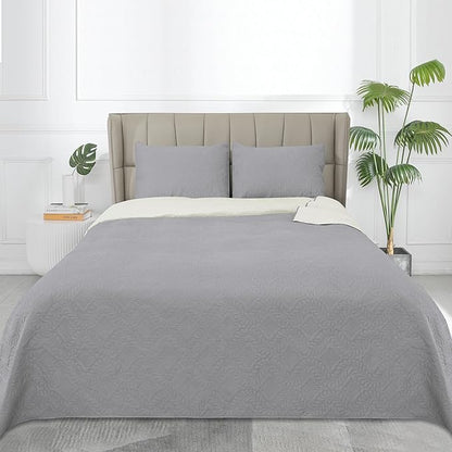 Easy-Going Twin Size Reversible Quilt Set - Image 2