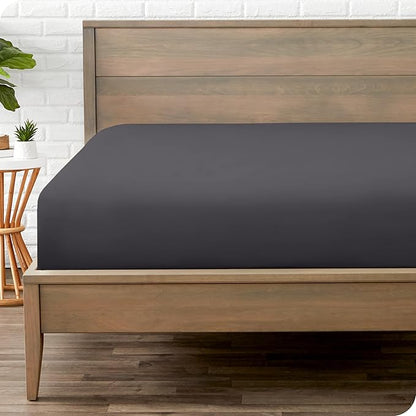 Bare Home Fitted Bottom Sheet Short Queen Size by BareHome