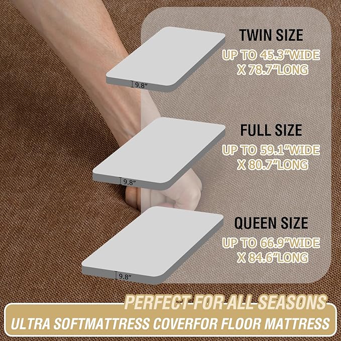 H.VERSAILTEX Full Size Armless Futon Mattress Covers - Image 2