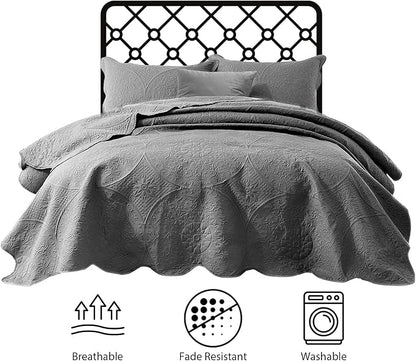 IR Imperial Rooms King Quilt Bedding Set Size + 2 Pillow Shams - Image 8