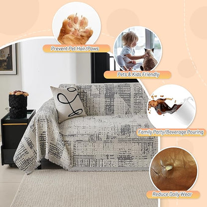 MYSKY HOME Boho Sofa Covers, Couch Covers - Image 3