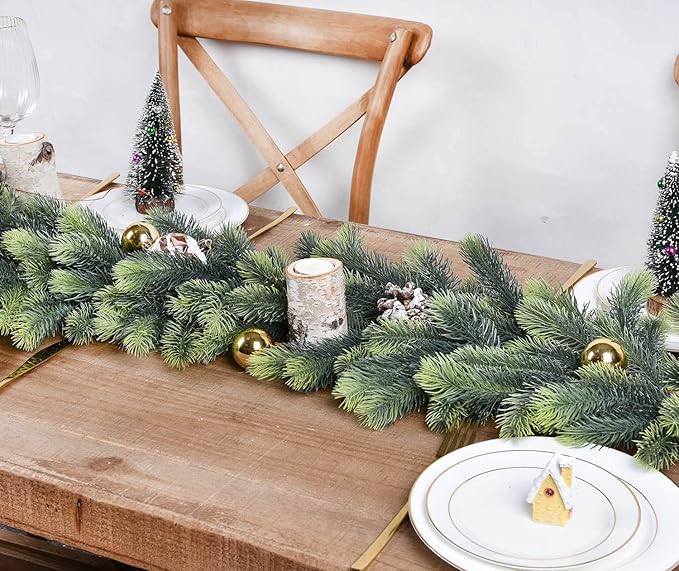 DearHouse 6Foot Artificial Pine Garland - Image 8