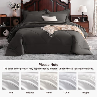 NTBAY King Comforter Set with Sheets, 7 Pieces Soft and Breathable King Bedding - Image 8