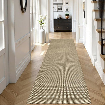 Uphome Kitchen Runner Rug, Low Pile Woven Cotton Modern Carpet Runners by Uphome
