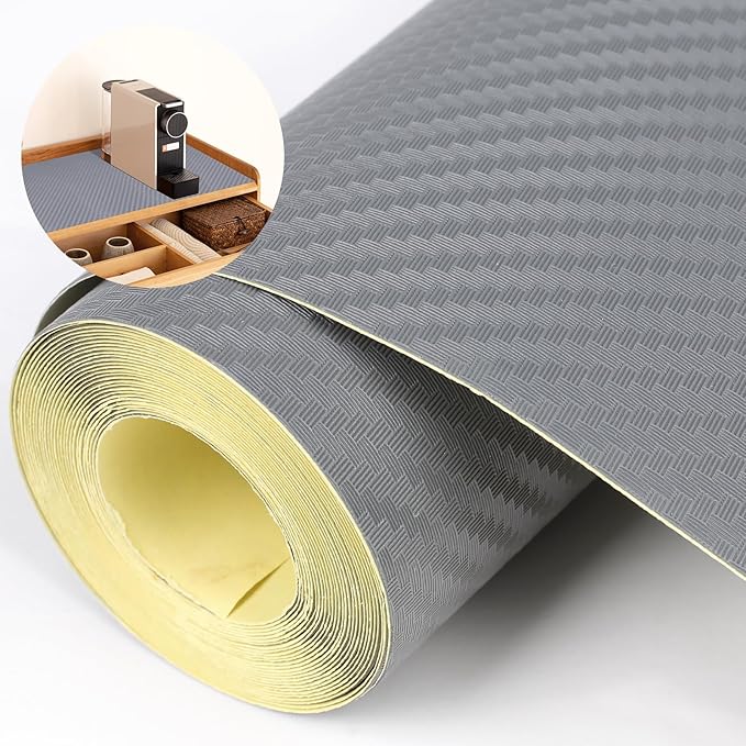 Self-Adhesive Shelf Liner Kitchen Liner, Waterproof Backed Paper Easy Peel and by ChiKiner