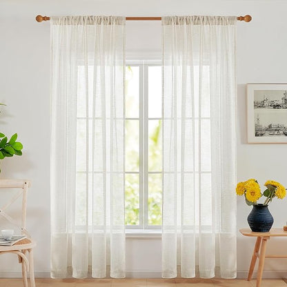 Deconovo Linen Sheer Curtains by Deconovo