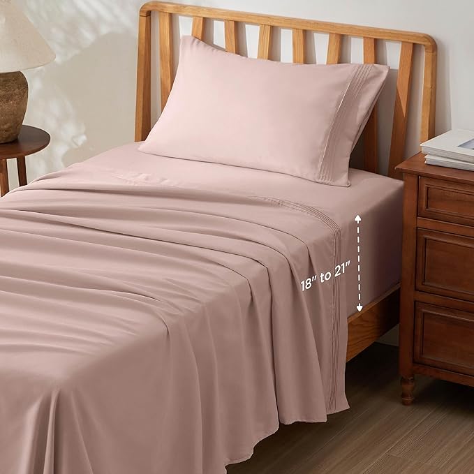 Bedsure Deep Pocket Twin Sheets Set by BEDSURE