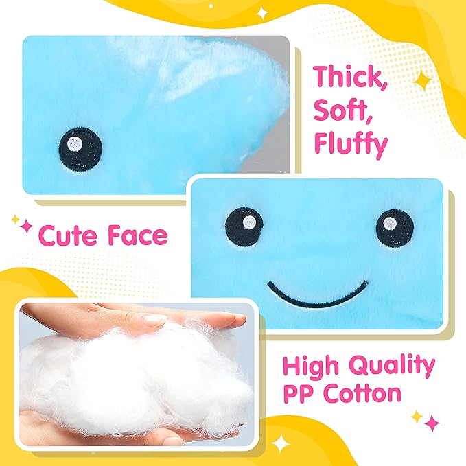 WEWILL 13'' Creative Twinkle Star Glowing LED Night Light Plush Pillows Stuffed - Image 5