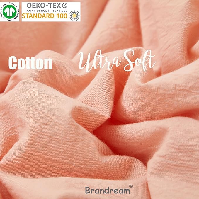 Brandream Boho Bohemian Girl Baby Nursery Crib Bed Skirt 100% Cotton Pleated - Image 2