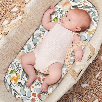 GRSSDER Stretchy Ultra Soft Fitted Bassinet Sheet Set 2 Pack - Image 6