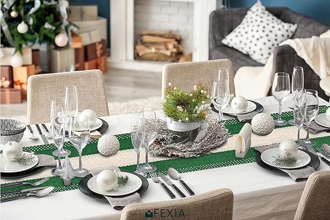 FEXIA Green Table Runner 72 Inches Long - Image 6