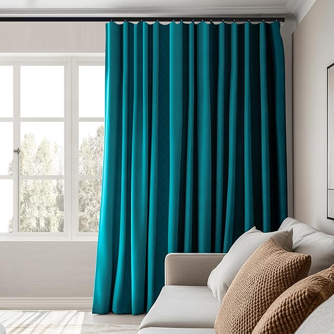 Room Divider Curtains Total Blackout Privacy Curtain Panel Room Thermal - Image 5