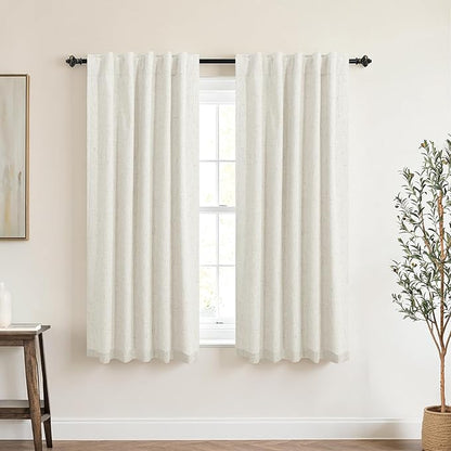 KOUFALL Linen Half French Door Curtains - Image 3