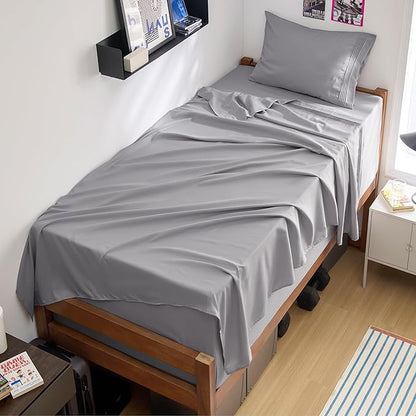 Bedsure Twin XL Sheets Dorm Bedding, GentleSoft Breathable Extra Long Twin by BEDSURE