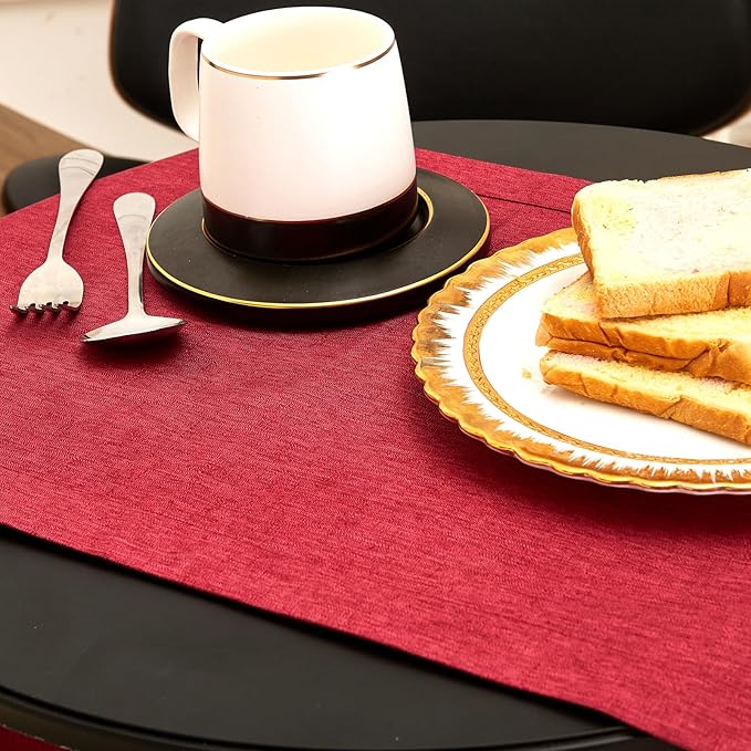 Mebakuk Linen Farmhouse Table Runner Large Burlap Style Soft and Waterproof - Image 6