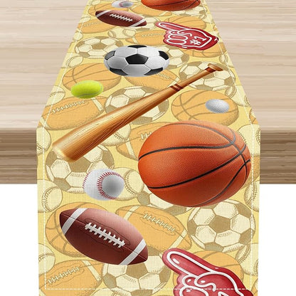 Sports Ball Table Runner by Unknown