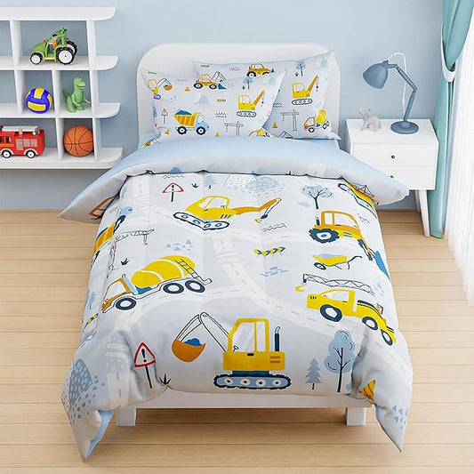 SANDJEST Construction Duvet Cover Sets Twin Size by SANDJEST