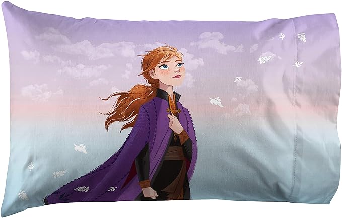 Jay Franco Disney Frozen Sisters 1 Single Reversible Pillowcase Features Elsa & - Image 2