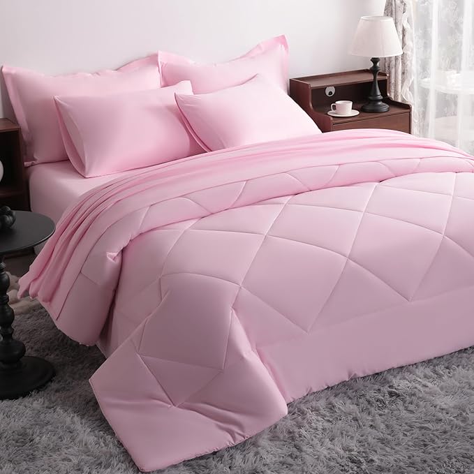 NTBAY Queen Comforter Set with Sheets, 7 Pieces Soft and Breathable Queen by NTBAY