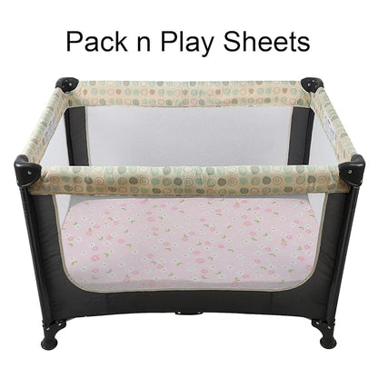 Onacosht Pack n Play Playard Fitted Sheets 2 Pack Set - Image 3