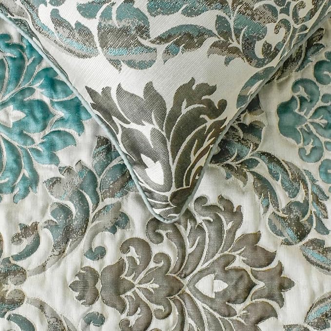 The HomeCentric King/Queen/Twin Blue Designer Queen 74"x18" Bed Runner - Image 3
