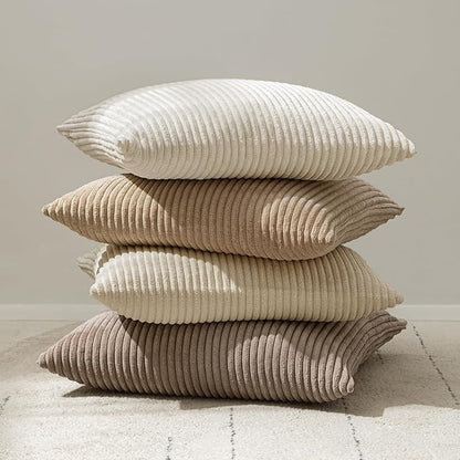 MIULEE Winter Pack of 2 Corduroy Pillow Covers Soft Soild Cushion Cases - Image 6
