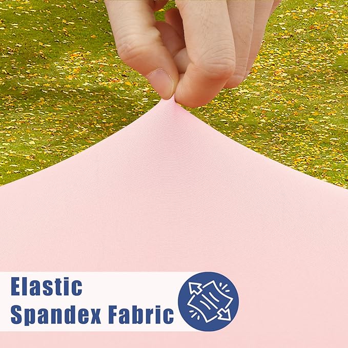 Round Spandex Tablecloth, Elastic Fitted Waterproof Tablecloths - Image 2