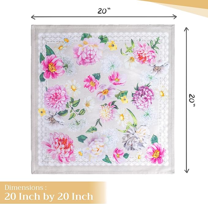 Maison d' Hermine Cloth Napkins Set of 4 100% Cotton Everyday Reusable Square - Image 4